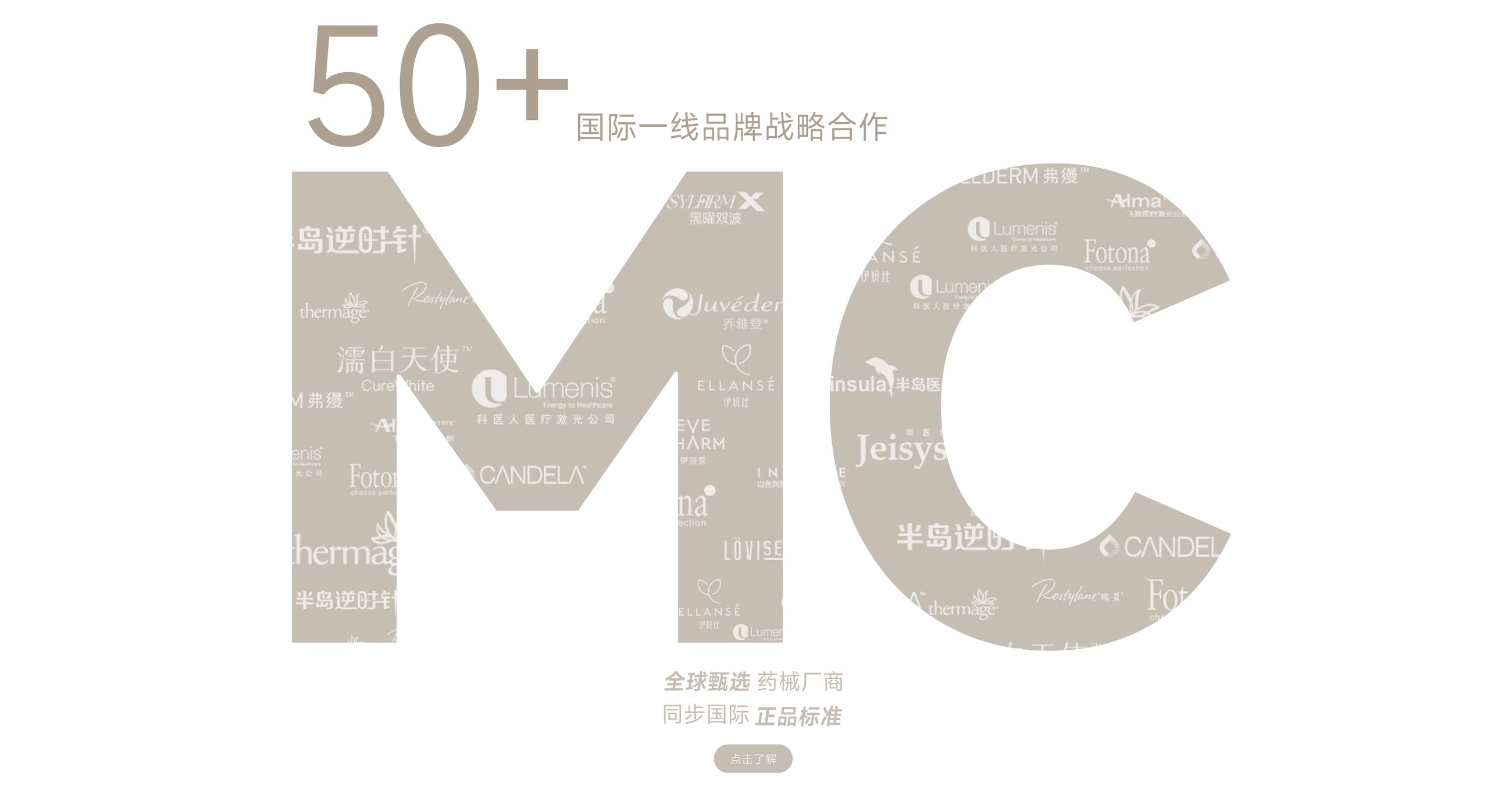 50+ 国际一线品牌战略合作 · 全球甄选药械厂商 · 同步国际正品标准